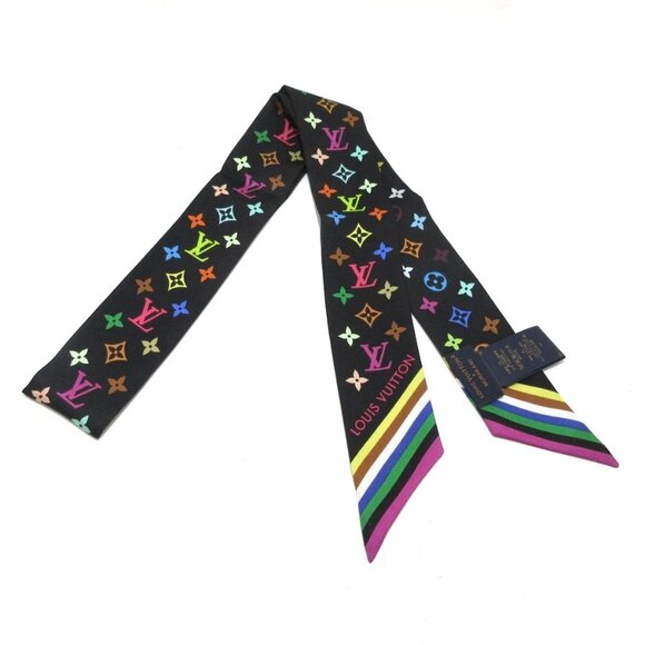 LOUIS VUITTON LV x TM Bandeau BB Monogram multicolor Noir - Scarf 677-032825 - Picture 1 of 5